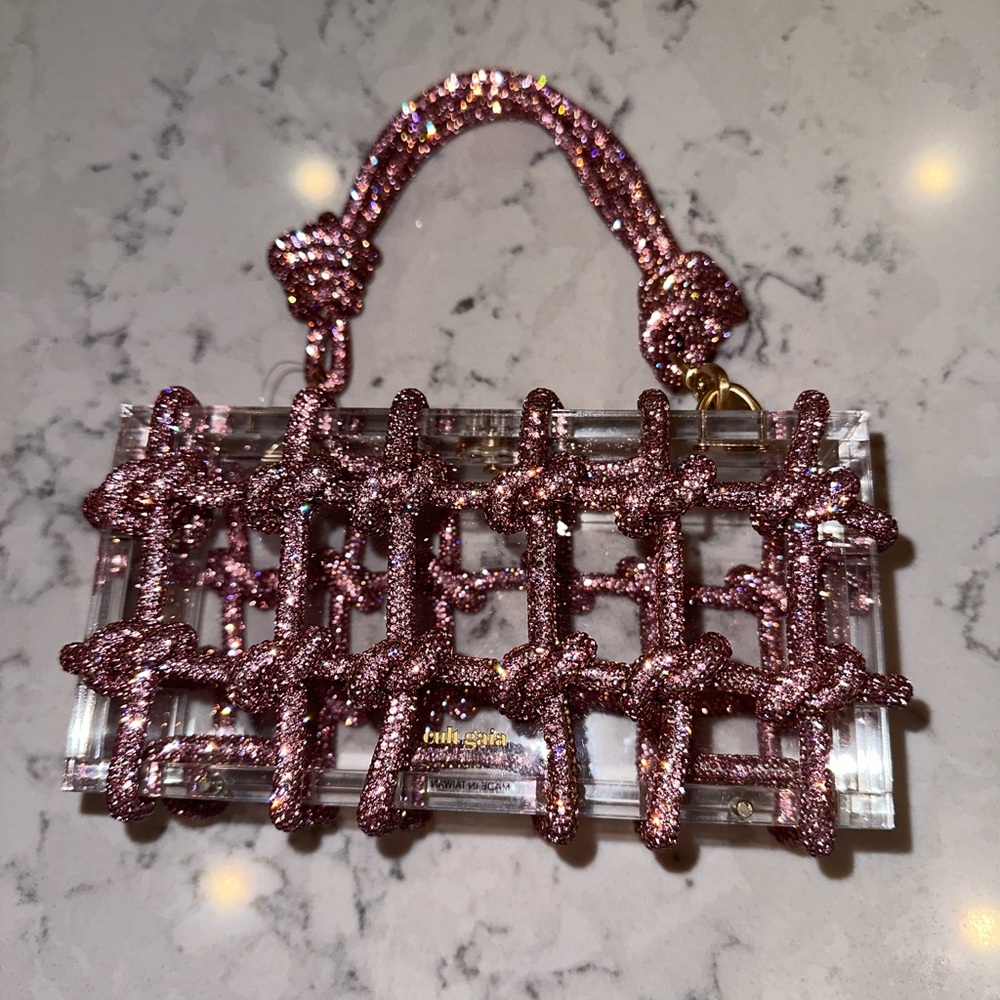 Cult Gaia Bess rhinestone shoulder bag - Picture 3 of 14